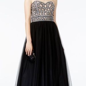 Blondie Nites strapless dress prom or senior ball